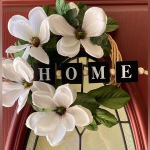 Beautiful Magnolia Home Wreath